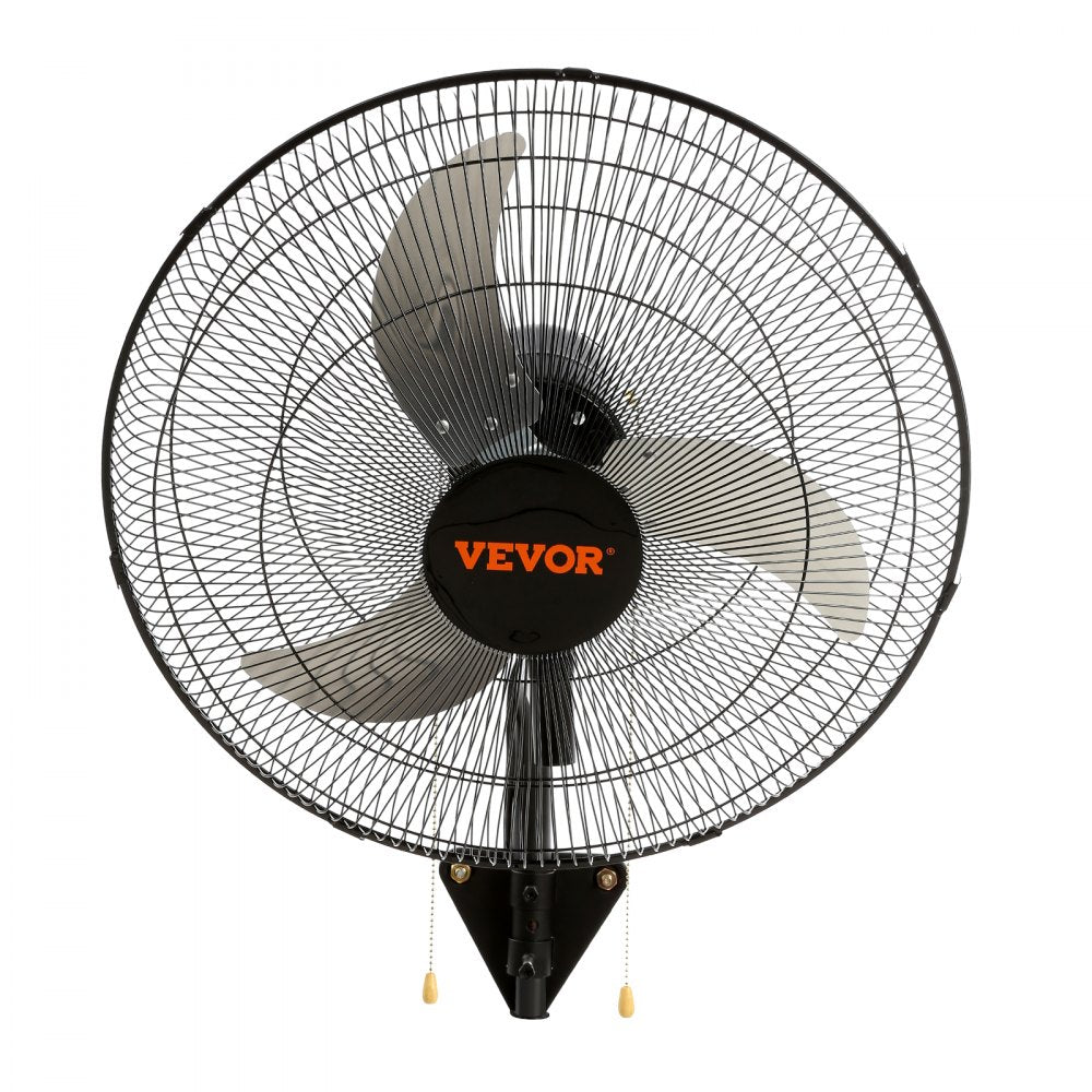 AMITOOLS Wall Mount Fan, 2 PCS 18 inch Oscillating, 3-speed High Velocity Max. 4000 CFM Industrial Wall Fan for Indoor, Commercial, Residential, Warehouse, Greenhouse, Workshop, Basement, Garage,Black