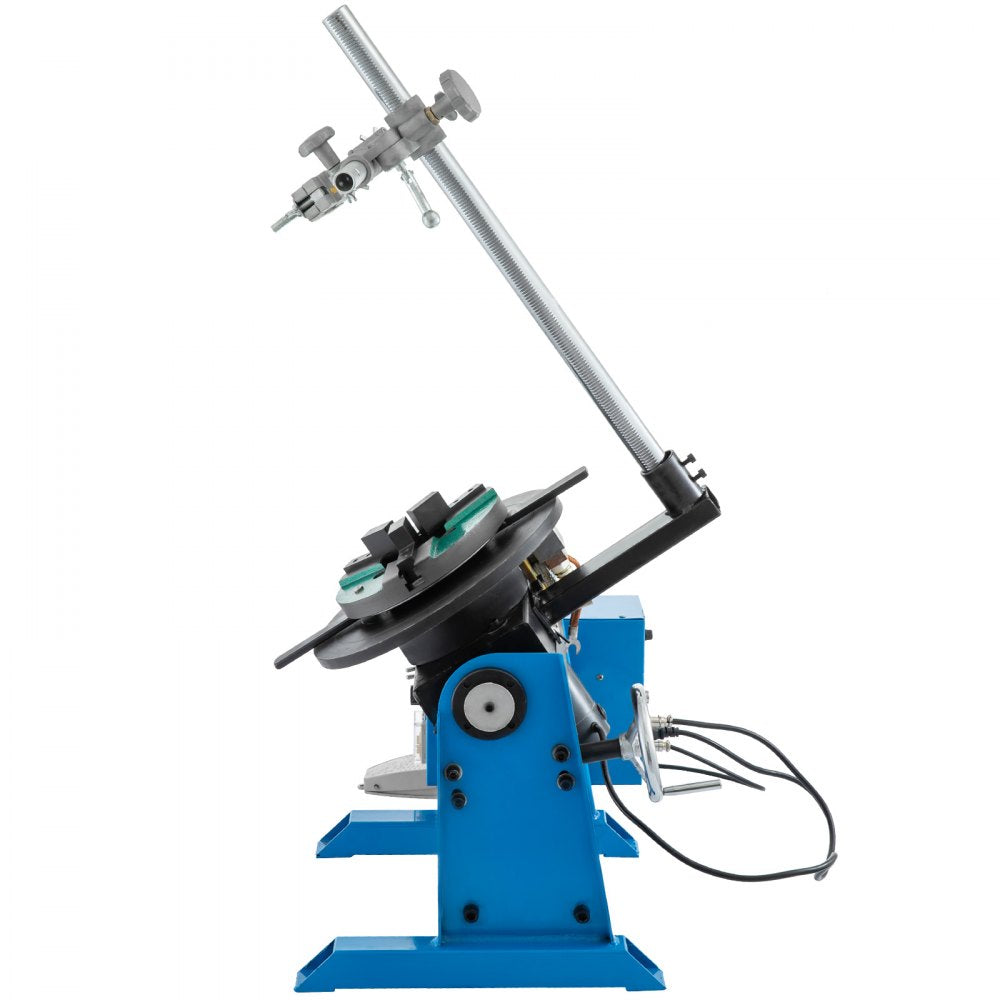 AMITOOLS Rotary Welding Positioner 30KG Welder Turntable Table 0-90º Positioning Turntable 1-15 RPM Welder Positioning Machine w/ 310mm 3-Jaw Lathe Chuck 110V for Cutting, Grinding, Assembly and Testing