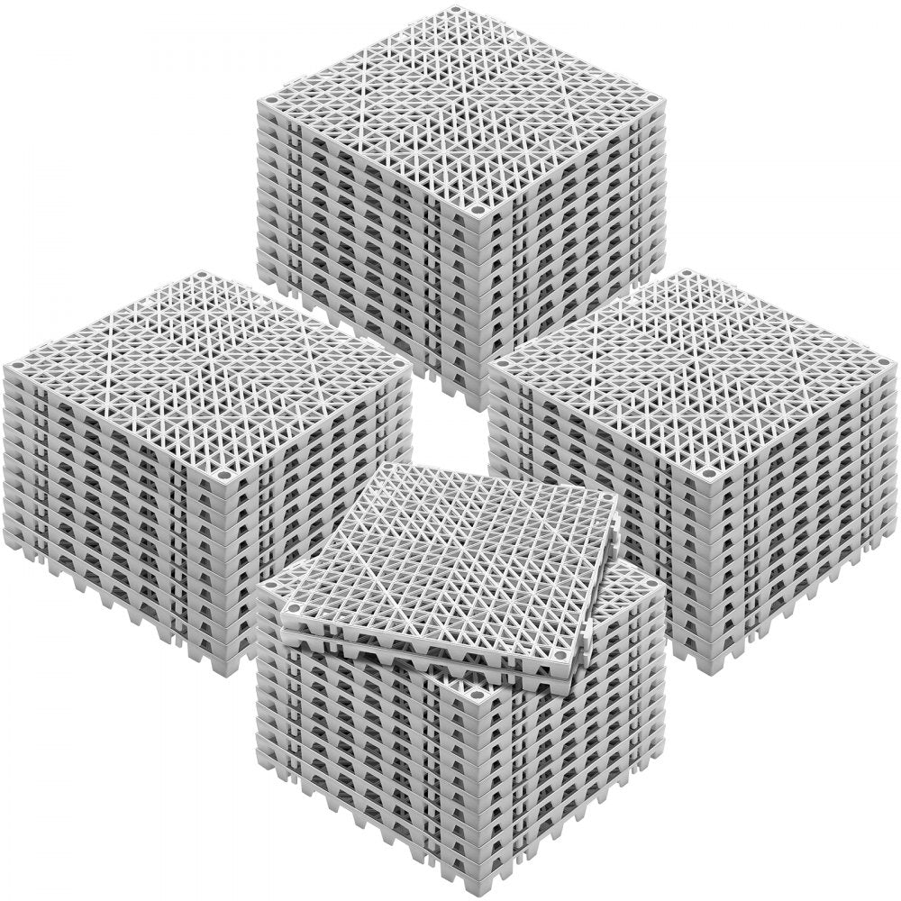 AMITOOLS Interlocking Tile 50PCS Gray, Drainage Tiles 12