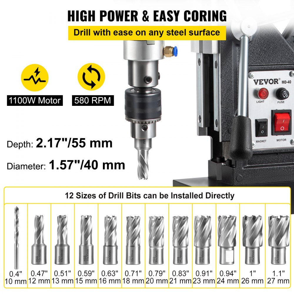 AMITOOLS Magnetic Drill, 1100W 1.57