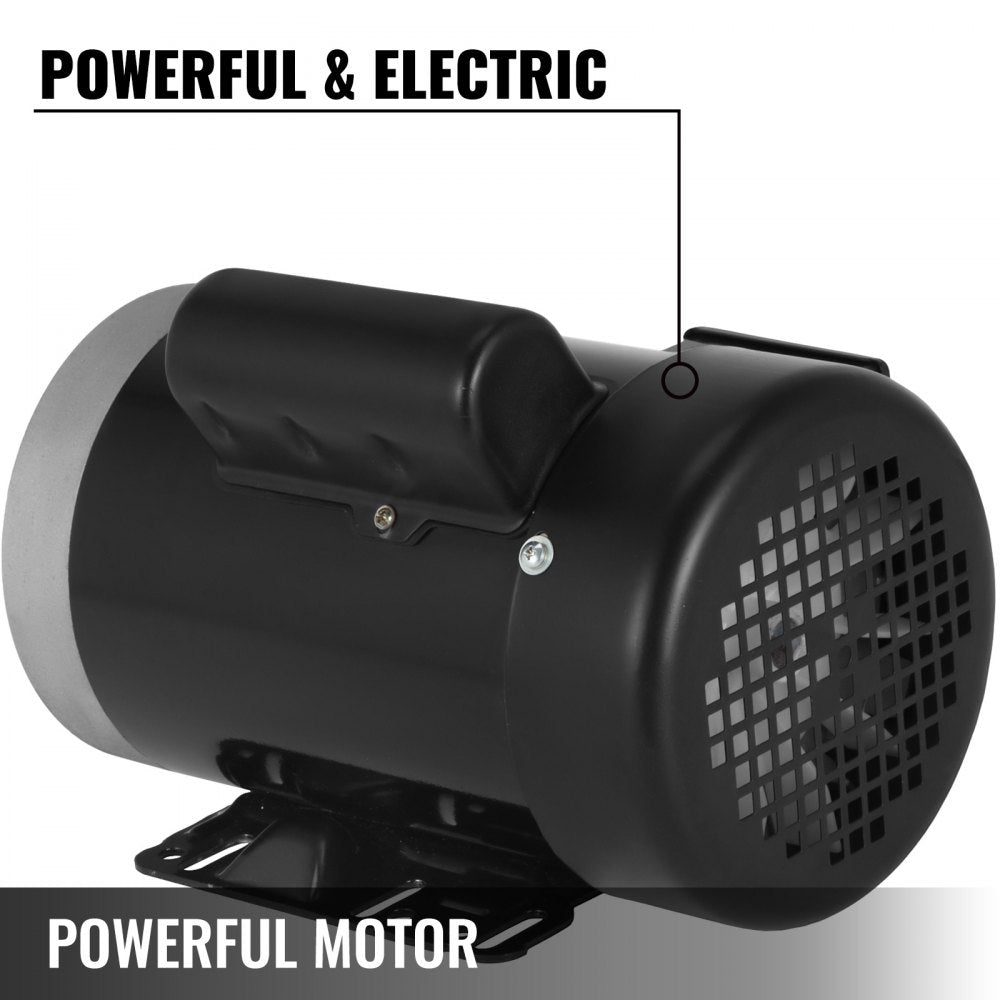 AMITOOLS 1 Hp Electric Motor 3450 RPM 11.2-5.6 A Single Phase Motor AC 115V 230V Air Compressor Motor 56C Frame Suit for Agricultural Machinery and General Equipment