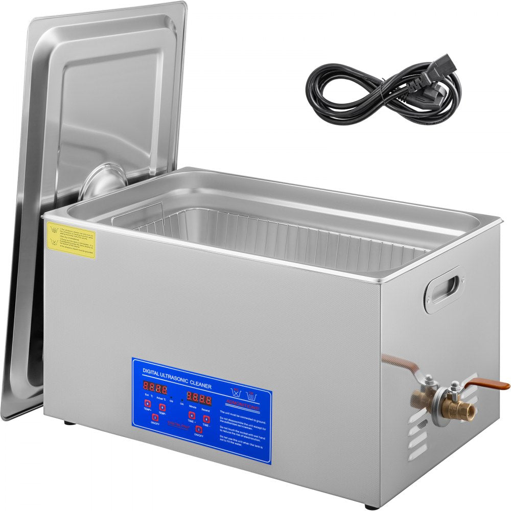 AMITOOLS 22L Industrial Ultrasonic Cleaner with Digital Timer&Heater 40kHz Professional Ultrasonic Cleaner 110V with Excellent Cleaning Effect for Wrench Tools Industrial Parts Mental Apparatus