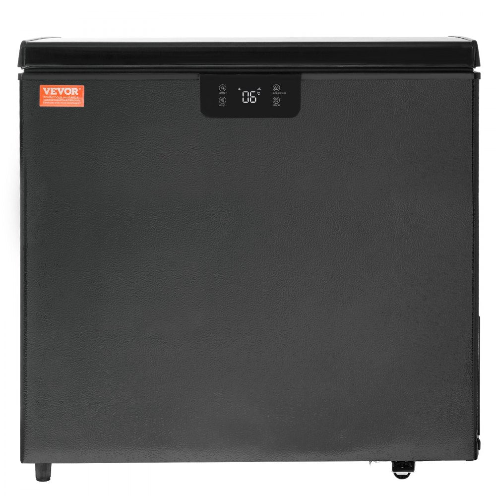 AMITOOLS Chest Freezer, 5.4 Cu.ft / 153 L Compact Deep Freezer, Free Standing Top Open Door Compact Freezers with 2 Removable Baskets & Adjustable Thermostat, Energy Saving & Low Noise, Black