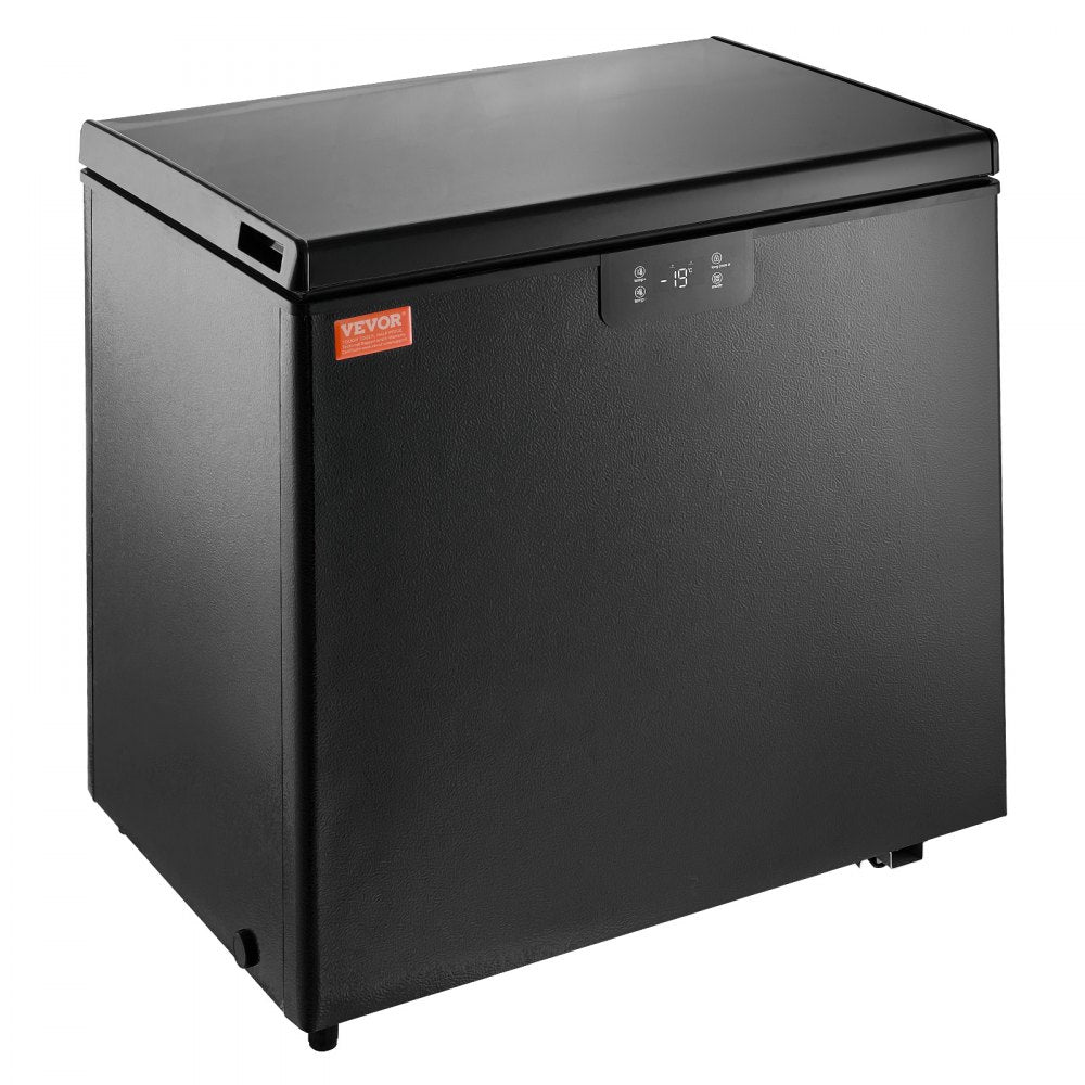 AMITOOLS Chest Freezer, 5.4 Cu.ft / 153 L Compact Deep Freezer, Free Standing Top Open Door Compact Freezers with 2 Removable Baskets & Adjustable Thermostat, Energy Saving & Low Noise, Black