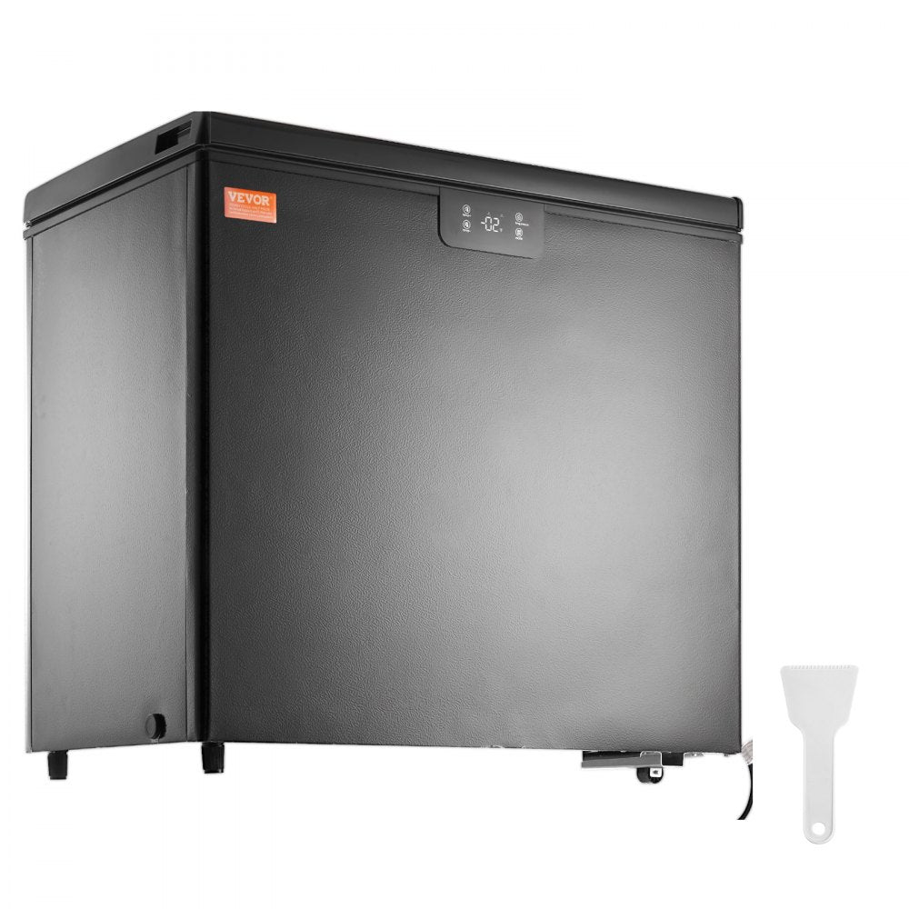 AMITOOLS Chest Freezer, 7 Cu.ft / 198 L Compact Deep Freezer, Free Standing Top Open Door Compact Freezers with 2 Removable Baskets & Adjustable Thermostat, Energy Saving & Low Noise, Black