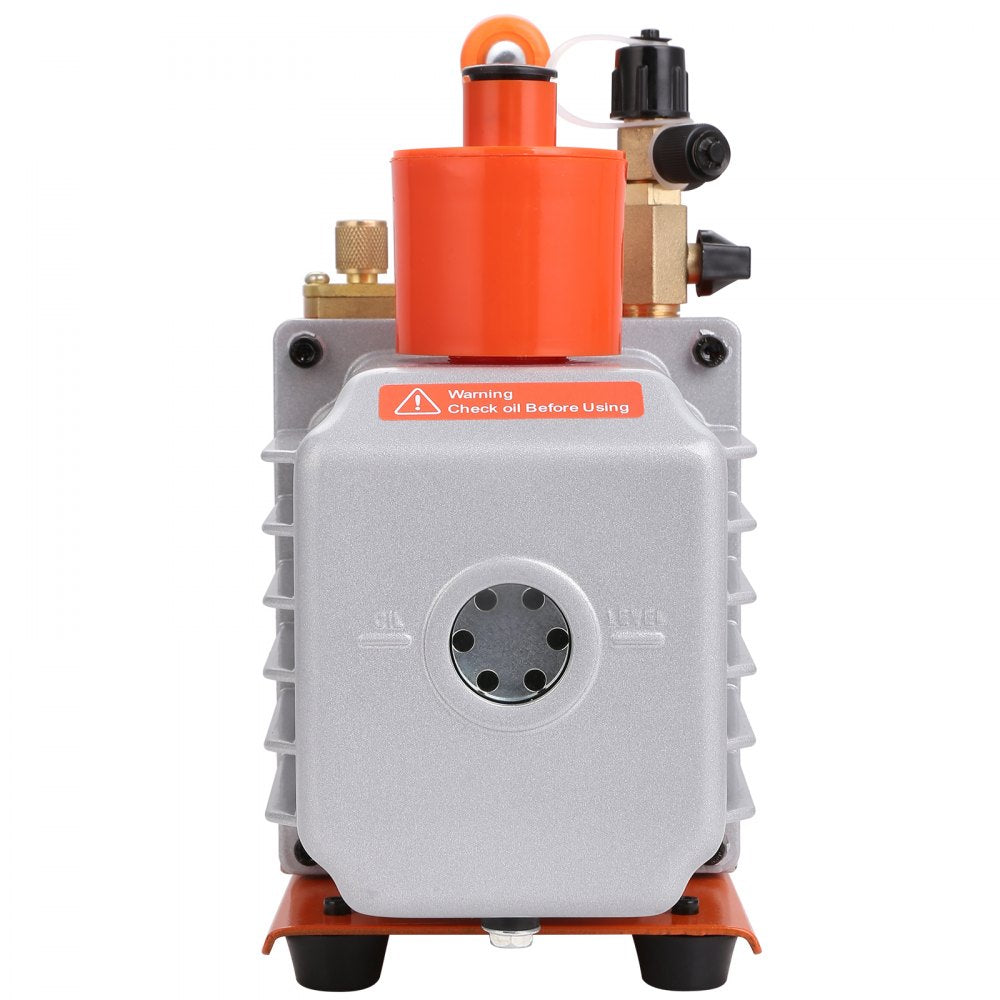 AMITOOLS 1/2 HP 2 Stage Rotary Vane Vacuum Pump, 7 CFM, 120V Air Conditioning Vacuum Pump, 1/4