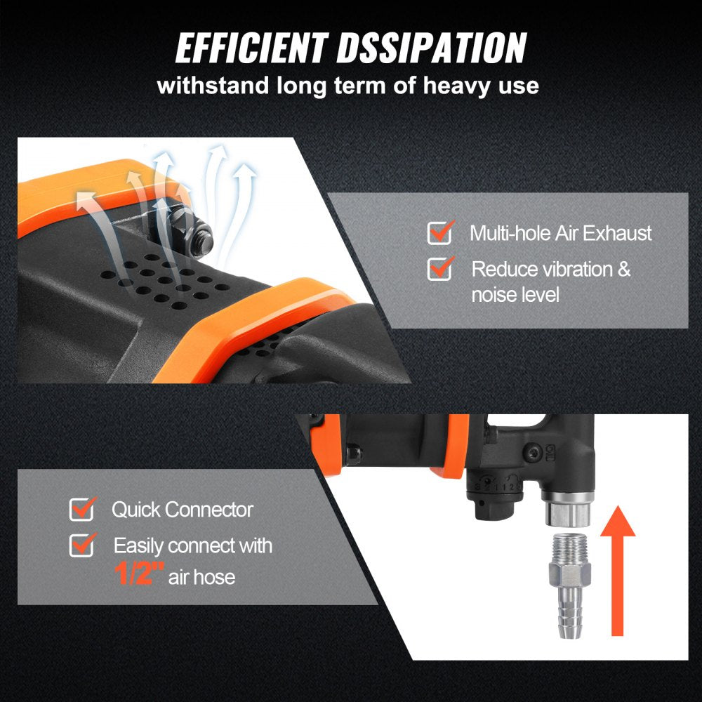 AMITOOLS 1 Inch Air Impact Wrench, Up to 3160 ft-lbs High Reverse Torque Output 1