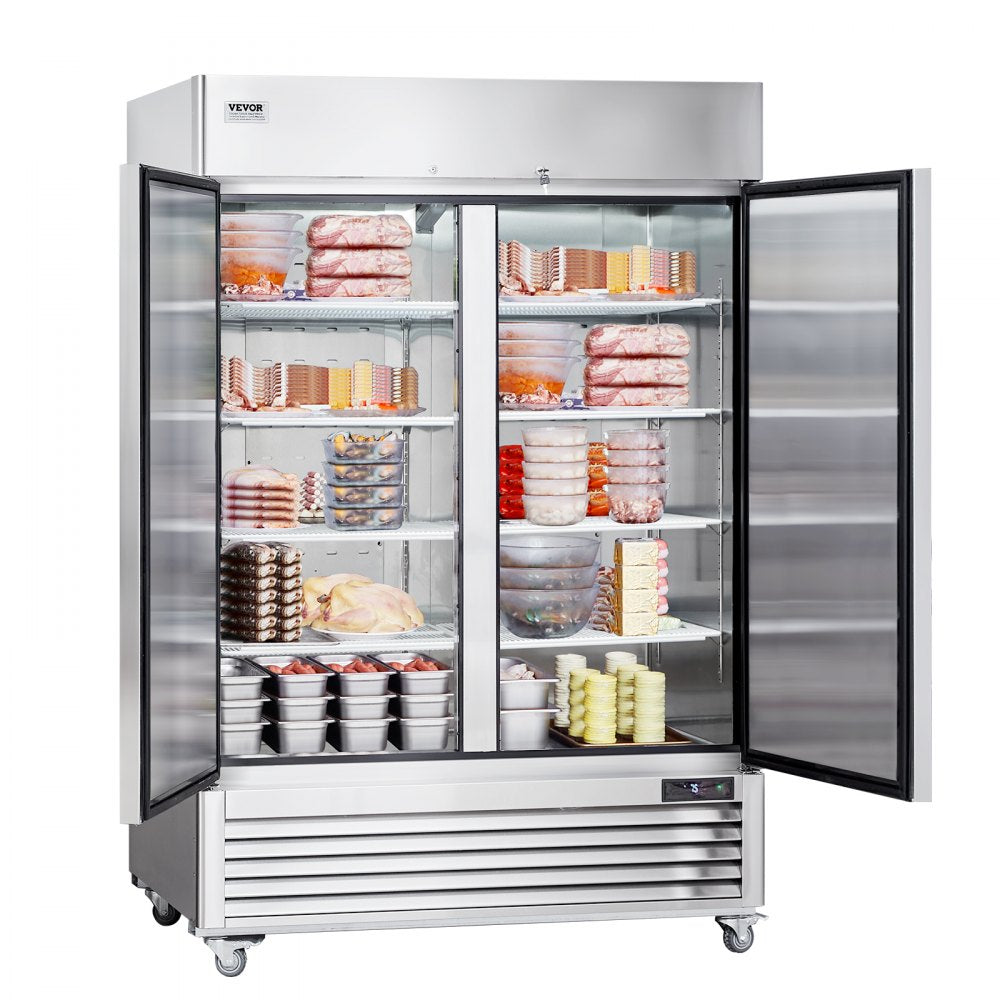 AMITOOLS Commercial Freezer 44.21 Cu.ft, Reach In 54.4