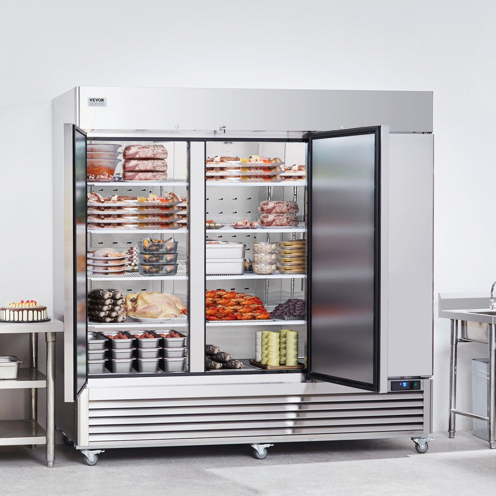 AMITOOLS Commercial Freezer 60.42 Cu.ft, Reach In 82.5