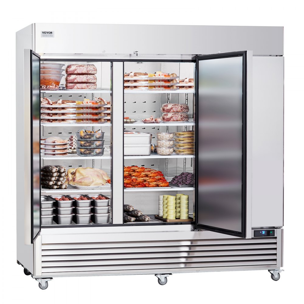 AMITOOLS Commercial Freezer 60.42 Cu.ft, Reach In 82.5