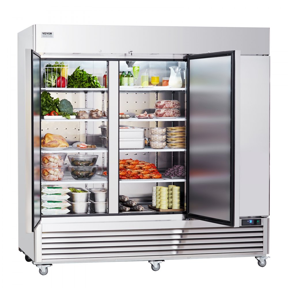 AMITOOLS Commercial Refrigerator 60.42 Cu.ft, Reach In 82.5