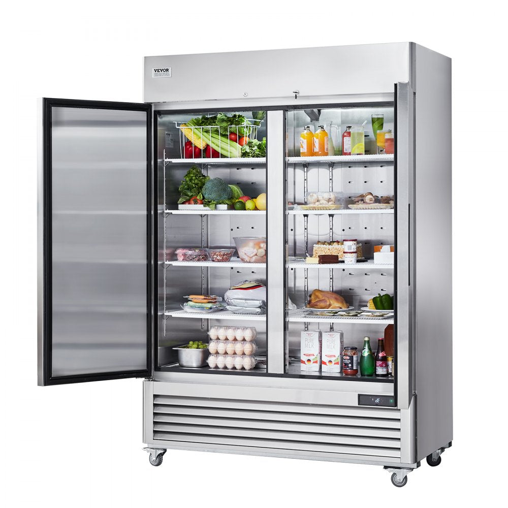 AMITOOLS Commercial Refrigerator 44.21 Cu.ft, Reach In 54.4