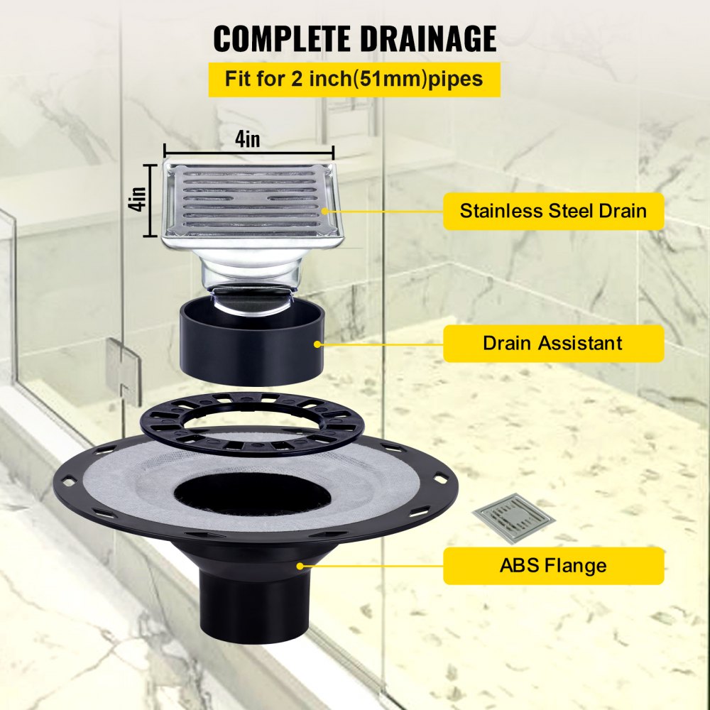 AMITOOLS Shower Curb Kit, 38