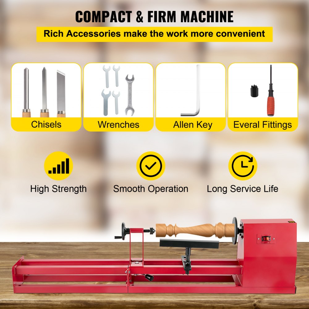 AMITOOLS Wood Lathe, 14