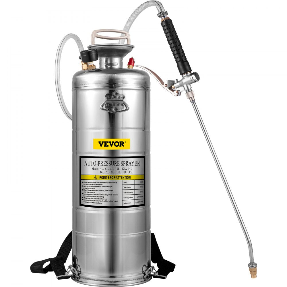 AMITOOLS 3.5Gal Stainless Steel Sprayer,l Set with 20