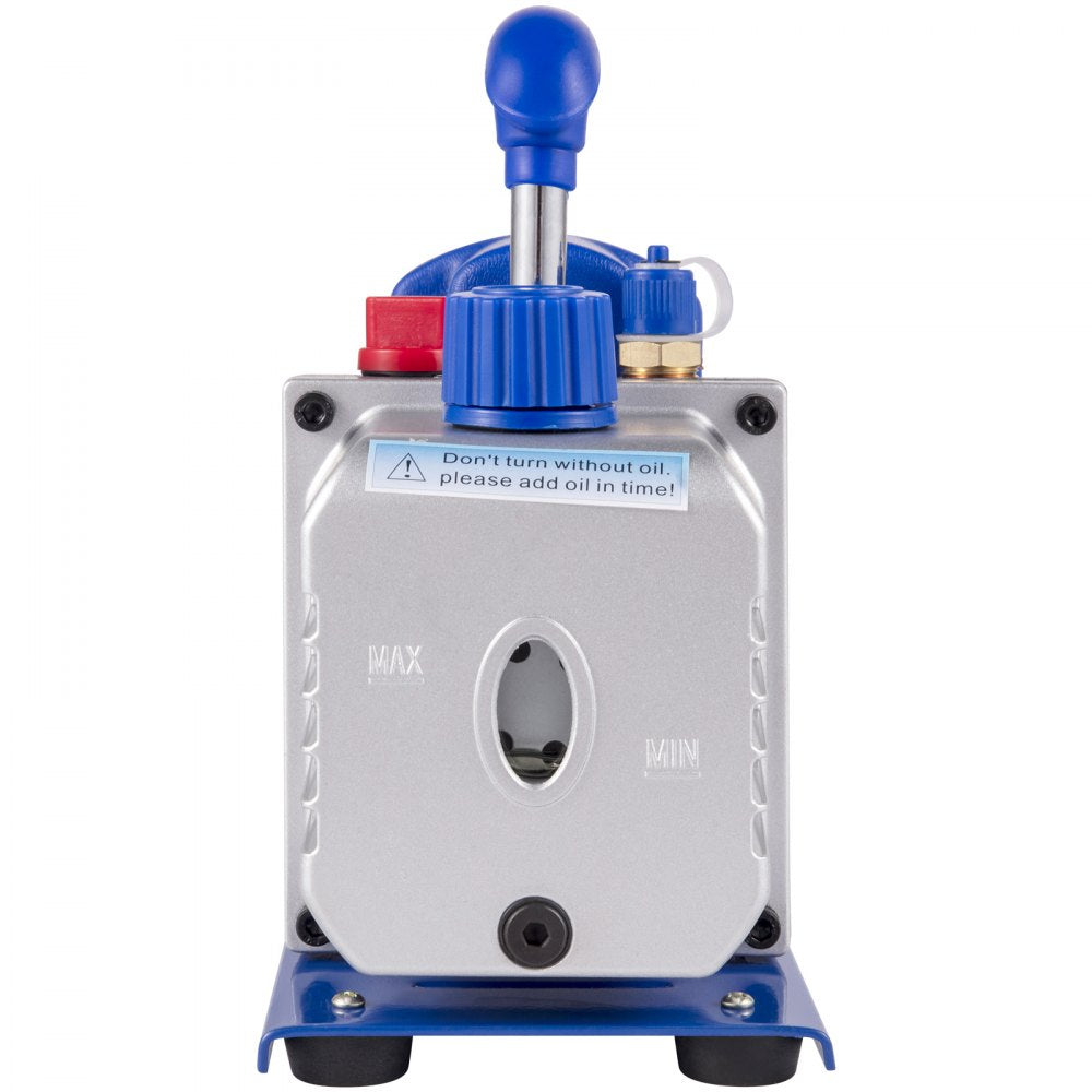 AMITOOLS Vacuum Pump 2 Gallon Vacuum Chamber Silicone Expoxy Degassing with 4CFM 1/3HP Single Stage Vacuum Pump