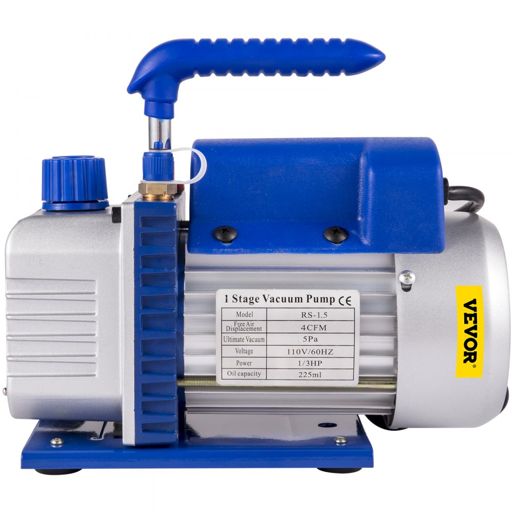 AMITOOLS Vacuum Pump 2 Gallon Vacuum Chamber Silicone Expoxy Degassing with 4CFM 1/3HP Single Stage Vacuum Pump