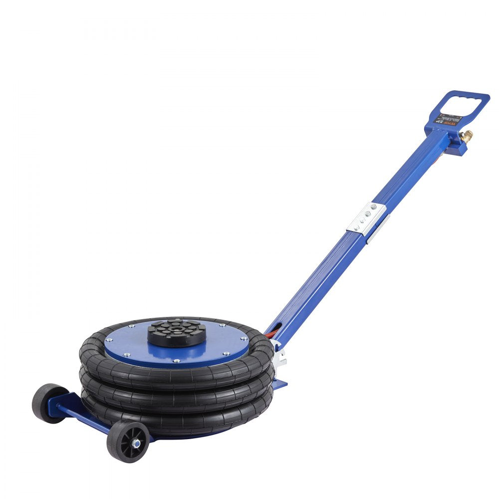 AMITOOLS Air Jack, 5 Ton/11000 lbs Triple Bag Air Jack, Airbag Jack with Six Steel Pipes, Lift up to 18.5 inch/470 mm, 3-5 s Fast Lifting Pneumatic Jack, with Adjustable Handle for Car, Garage, Repair