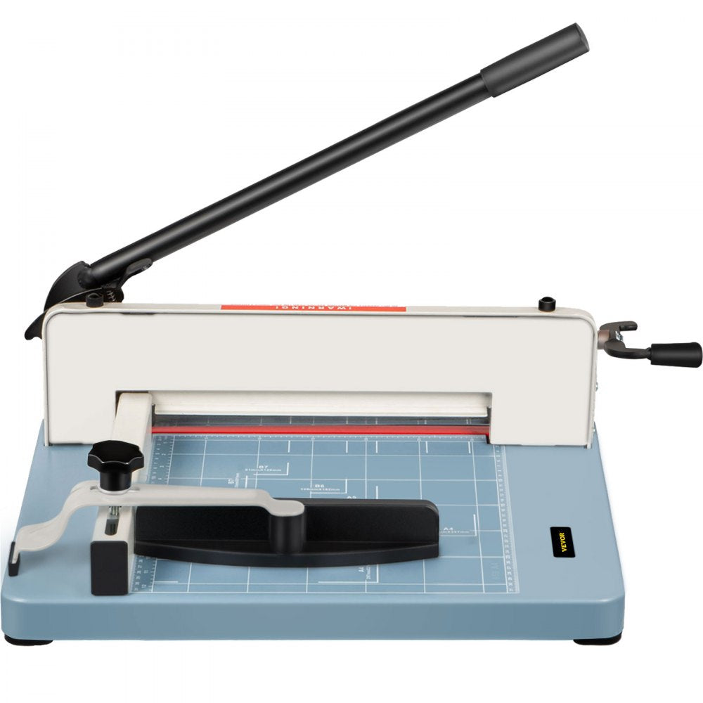 AMITOOLS Industrial Paper Cutter A4 Heavy Duty Paper Cutter 12 Inch Paper Cutter Heavy Duty 400 Sheets Paper Guillotine with Clear Cutting Guide Grids for Offices, Schools, Businesses and Printing Shops