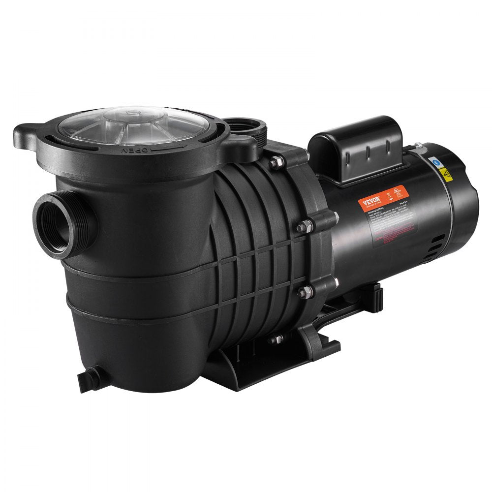 AMITOOLS Pool Pump 2.0HP 230V, Variable Dual Speed Pumps 1500W, 5520 GPH Max Flow, Powerful Self-priming Swimming Pool Motor for Above Ground Pool, w/ Strainer Filter Basket, ETL Certification