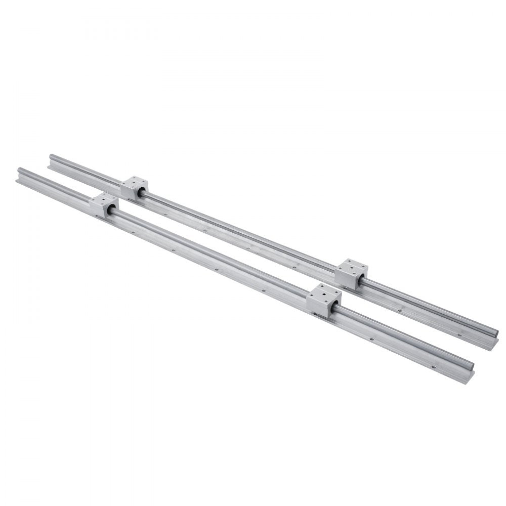 AMITOOLS Linear Rail SBR12-1000mm 38mm Linear Slide W/ 4 SBR12UU Bearing Blocks