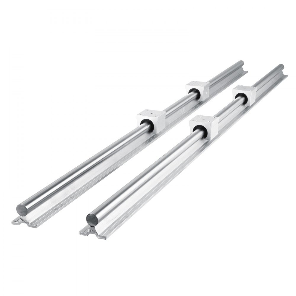 AMITOOLS Linear Rail SBR20-1200mm 20mm Linear Rail Shaft Rod W/ 4 SBR20UU Blocks