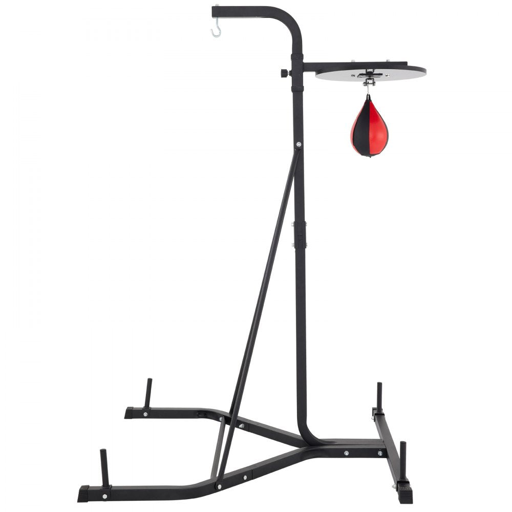 AMITOOLS Heavy Bag Stand with Speed Ball , Height Adjustable Punching Bag Stand, Foldable Boxing Bag Stand Steel Sandbag Rack Freestanding Up to 132 lbs for Home and Gym Fitness.