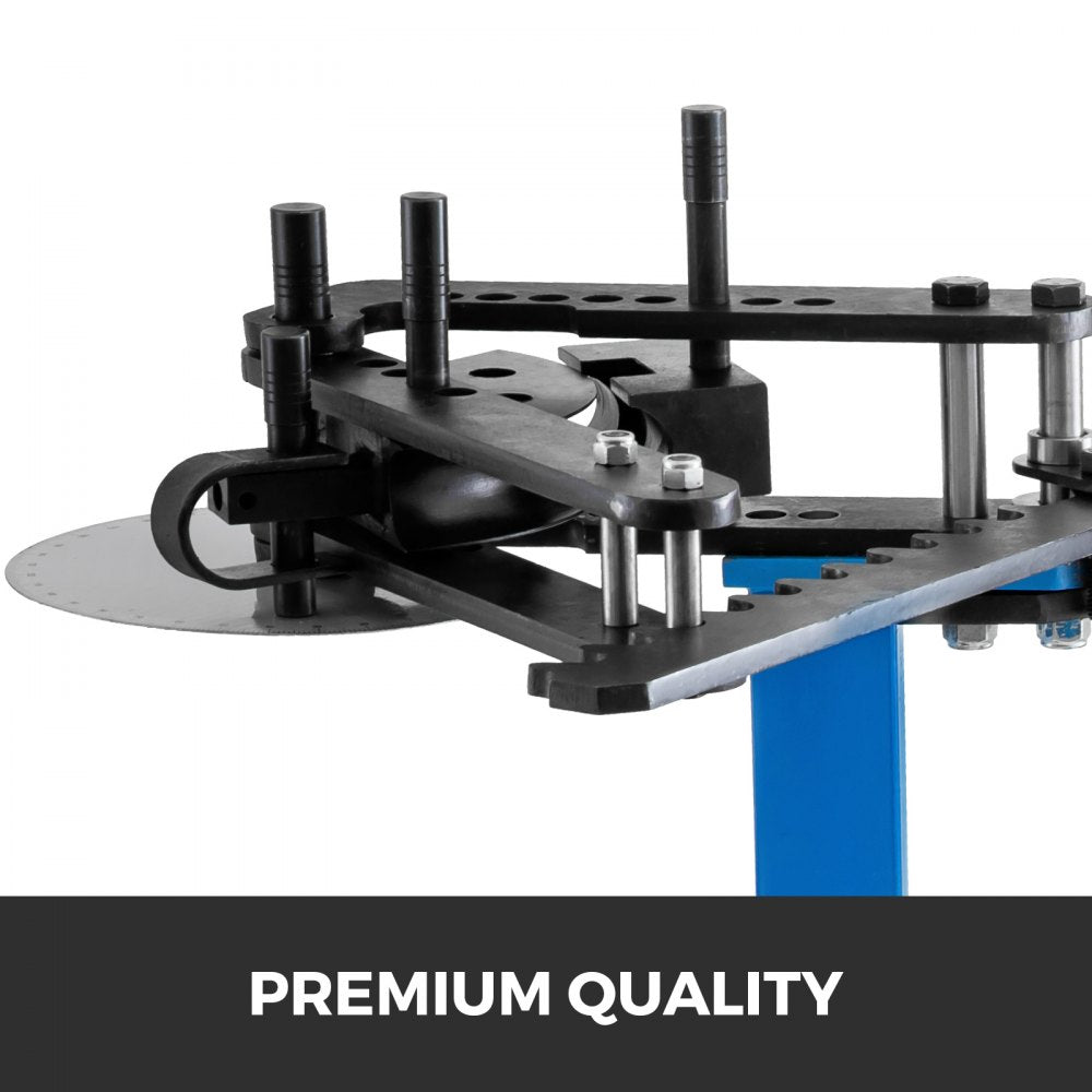 AMITOOLS Tube Bender Max Bending Degree 240°,Heavy Duty Metal Pipe and Tube Bender With 3 Dies, Tube Pedestal Bender 40 Up To 120 Degree, Metal Working Tools and Equipment Overall height 45