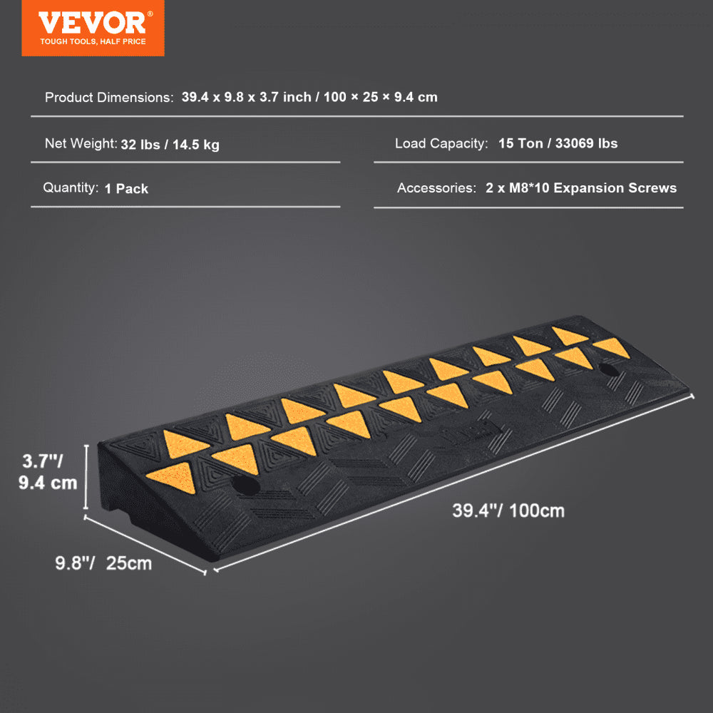 AMITOOLS Rubber Curb Ramp 3.7