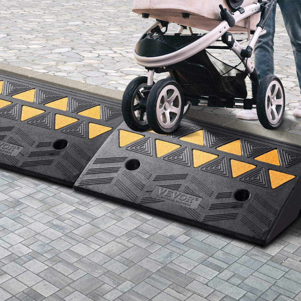 AMITOOLS Rubber Curb Ramp 2 Pack, 5