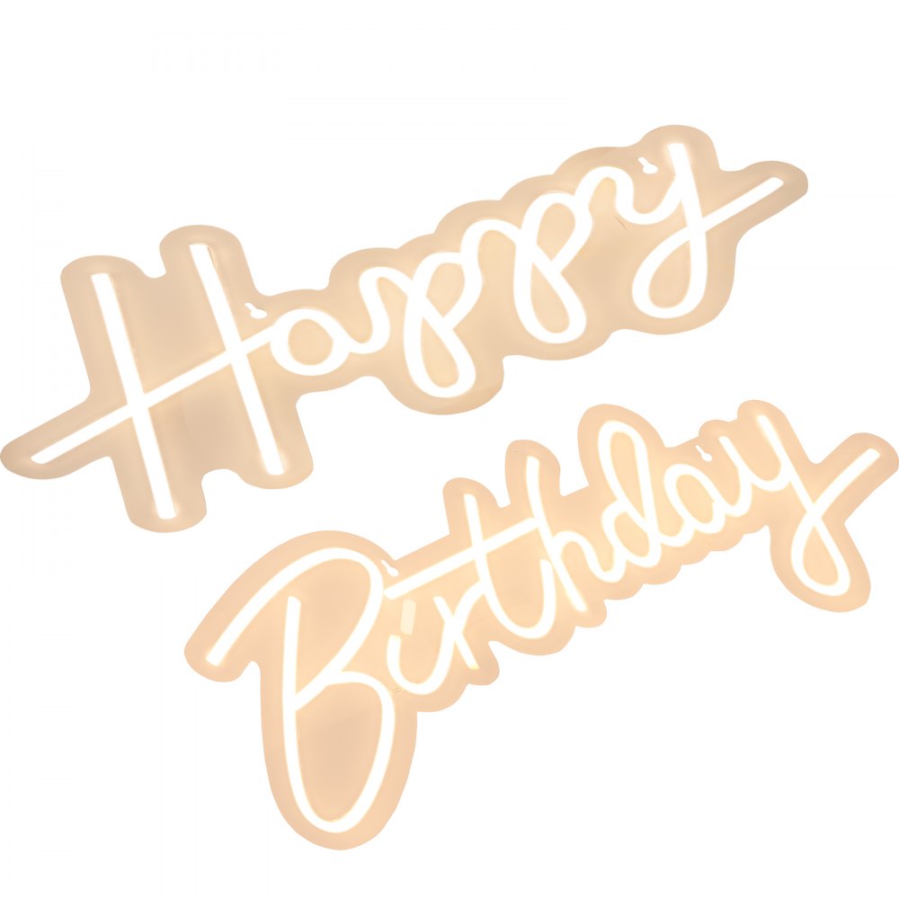 AMITOOLS Happy Birthday Neon Sign, 18