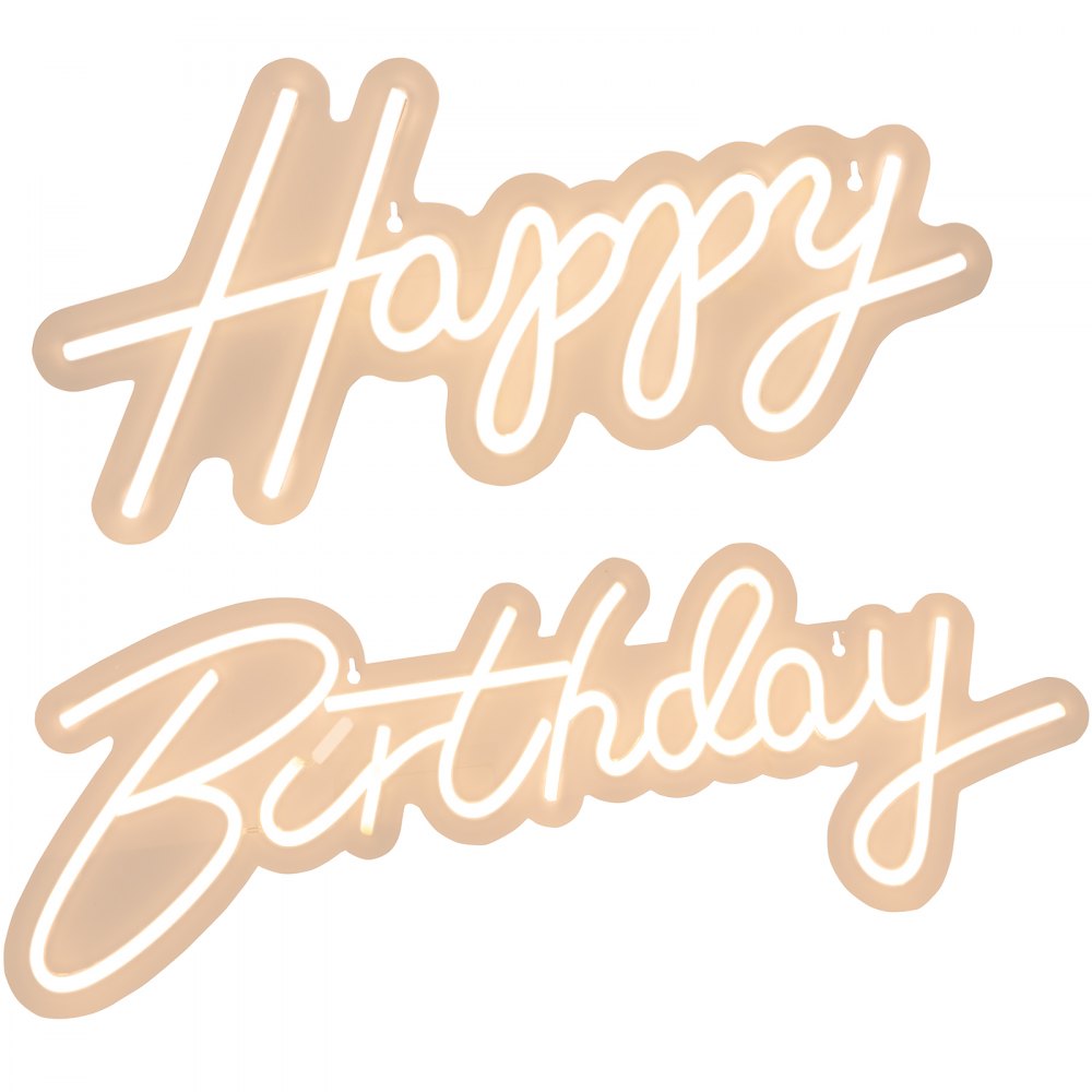 AMITOOLS Happy Birthday Neon Sign, 18