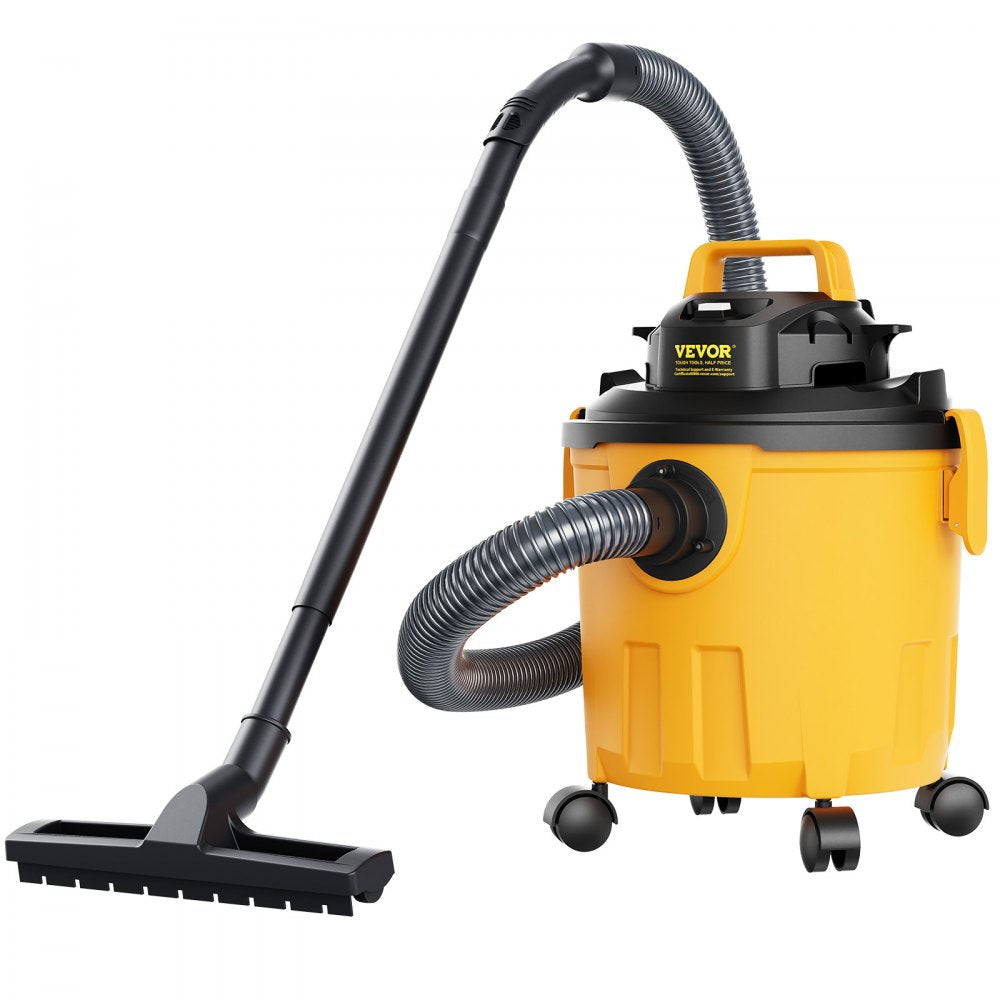 AMITOOLS Shop Vacuum Wet And Dry, 5 Gallon 6 Peak HP Wet/Dry Vac, Powerful Suction with Blower Function with Attachments 2-in-1 Crevice Nozzle, Small Shop Vac Perfect for Carpet Debris, Pet Hair, Car