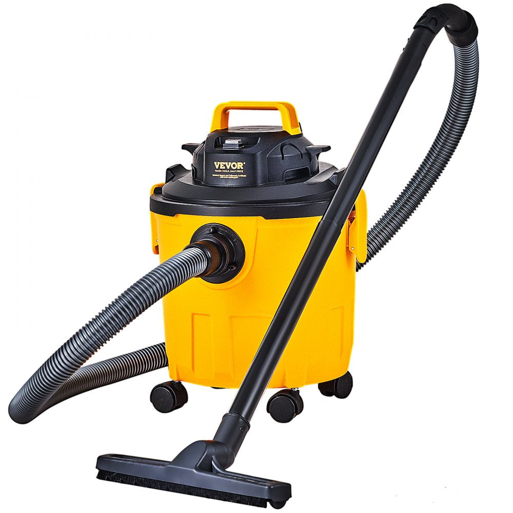 AMITOOLS Shop Vacuum Wet And Dry, 5 Gallon 6 Peak HP Wet/Dry Vac, Powerful Suction with Blower Function with Attachments 2-in-1 Crevice Nozzle, Small Shop Vac Perfect for Carpet Debris, Pet Hair, Car