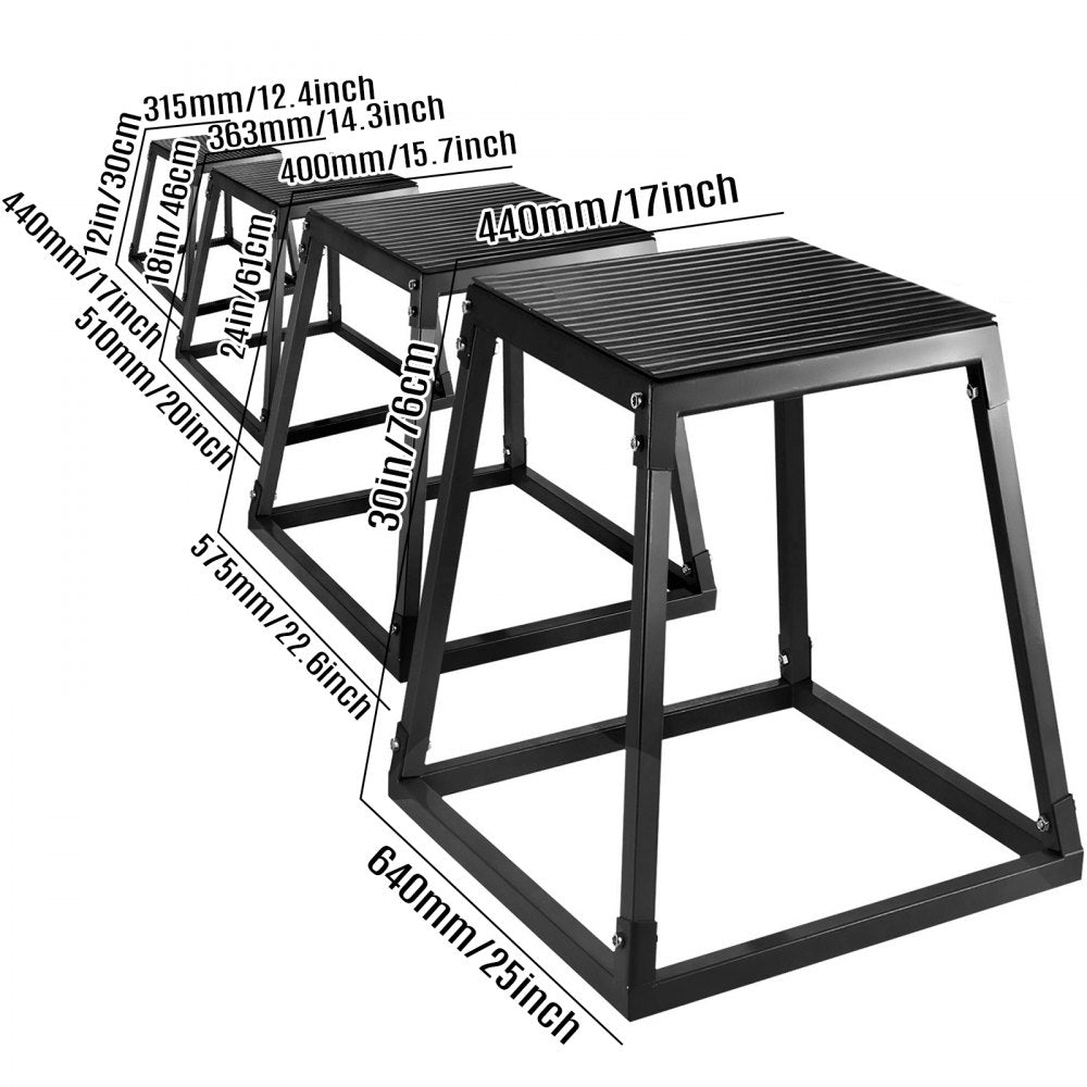 AMITOOLS Plyometric Platforms 4 PCS Set (12