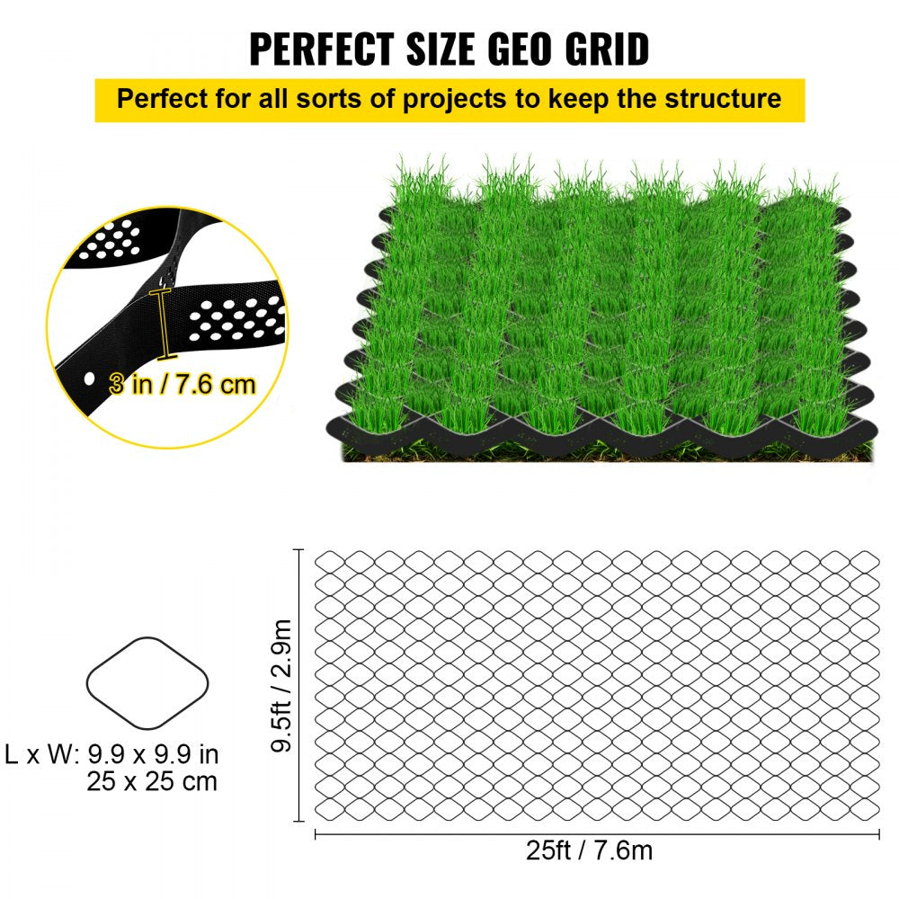 AMITOOLS Ground Grid, 1885 lbs per Sq Ft Load Geo Grid, 3