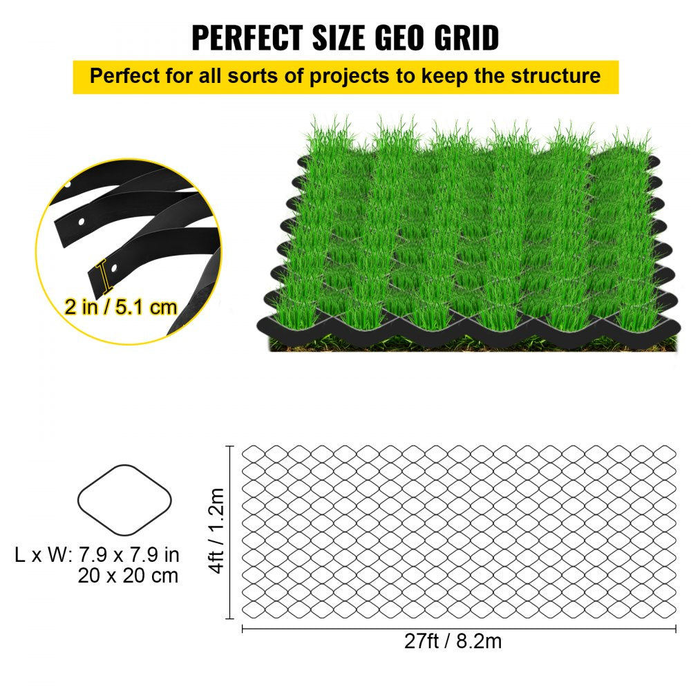 AMITOOLS Ground Grid, 1885 lbs per Sq Ft Load Geo Grid, 2