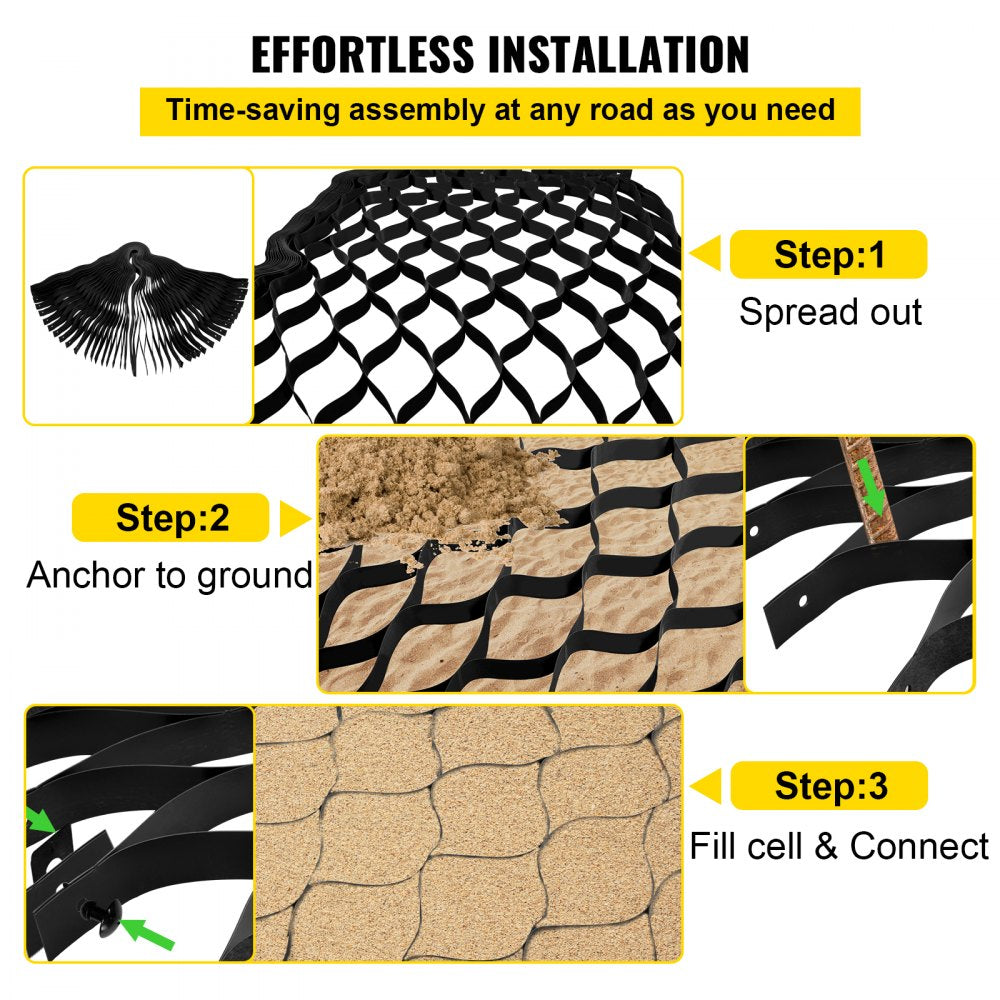 AMITOOLS Ground Grid, 1885 lbs per Sq Ft Load Geo Grid, 2