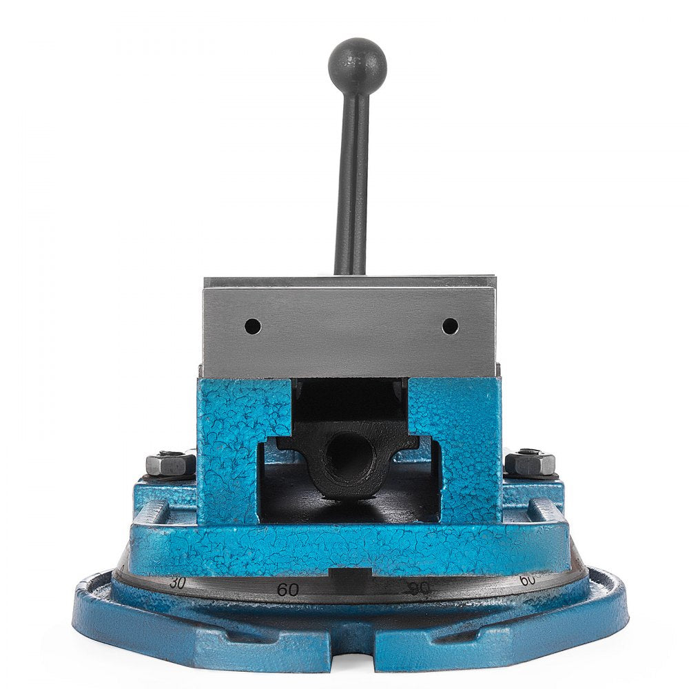 AMITOOLS Milling Vise 4 Inch,Bench Clamp Vise High Precision Clamping,Mill Vise Ductile Iron Material with 360 Degree Swiveling Base