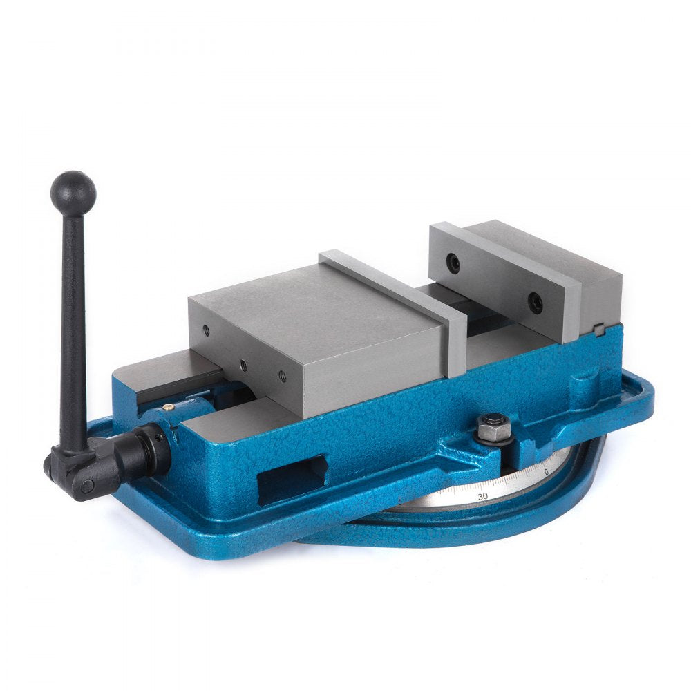 AMITOOLS 5 Inch ACCU Lock Down Vise Precision Milling Vice 5 Inch Jaw Width Drill Press Vise Milling Drilling Machine Bench Clamp Clamping Vice with 360 Degree Swiveling Base CNC Vise