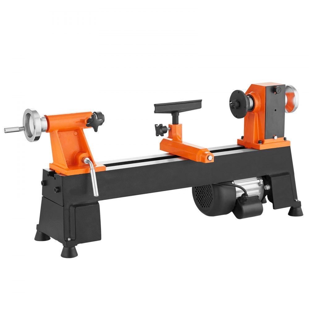 AMITOOLS Benchtop Wood Lathe, 10 in x 18 in, 0.5 HP 370W Power Wood Turning Lathe Machine, 5 Variable Speeds 780/1320/1920/2640/3840 RPM with Rod Injection Wrenches Faceplate Foot Pads, for Woodworking