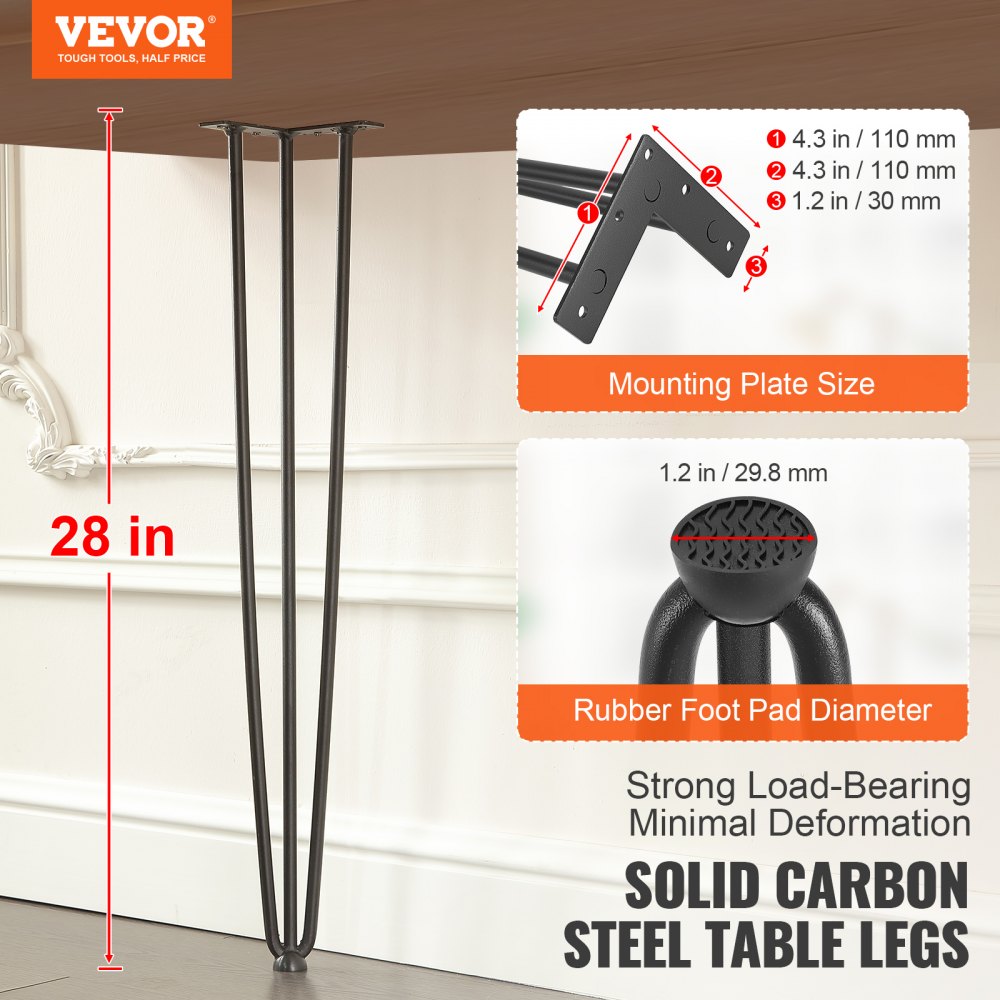 AMITOOLS Hairpin Table Legs 28