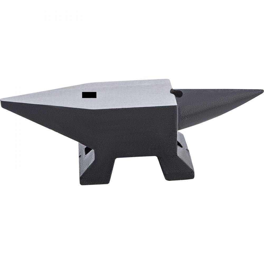 AMITOOLS Cast Steel Anvil, 22 Lbs(10kg) Single Horn Anvil with Large Countertop and Stable Base, High Hardness Rugged Round Horn Anvil Blacksmith, for Bending, Shaping