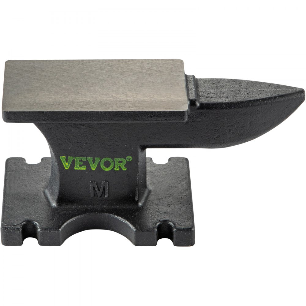 AMITOOLS Cast Iron Anvil, 25 Lbs(11kg) Single Horn Anvil with 6.8 x 3.5 inch Countertop and Stable Base, High Hardness Rugged Round Horn Anvil Blacksmith, for Bending, Shaping