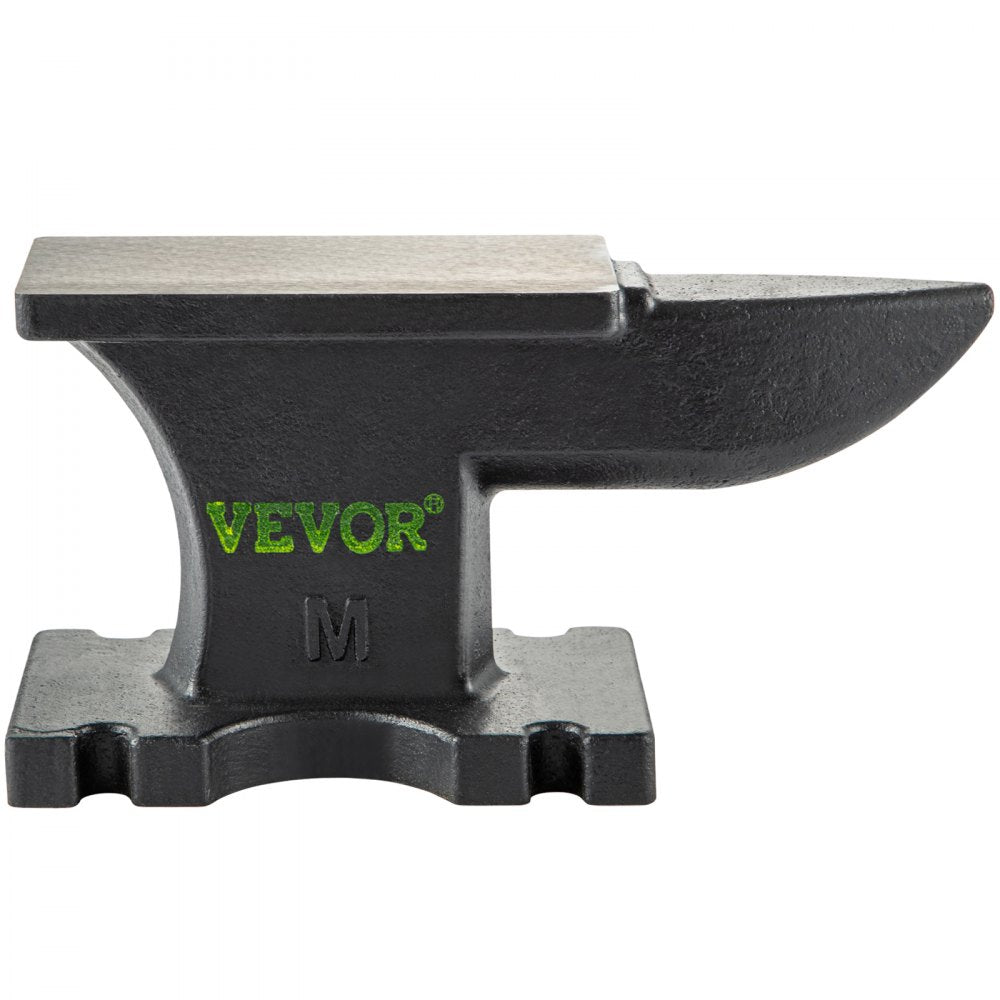 AMITOOLS Cast Iron Anvil, 25 Lbs(11kg) Single Horn Anvil with 6.8 x 3.5 inch Countertop and Stable Base, High Hardness Rugged Round Horn Anvil Blacksmith, for Bending, Shaping