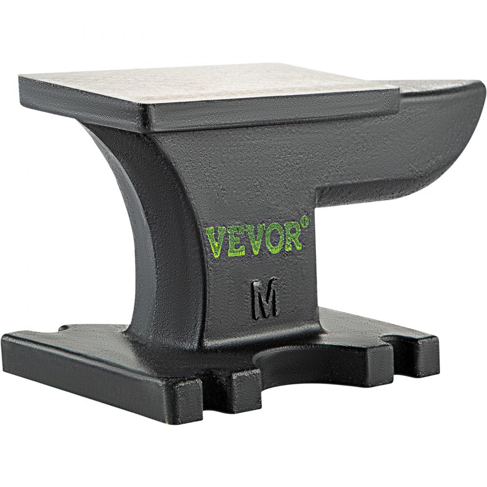 AMITOOLS Cast Iron Anvil, 25 Lbs(11kg) Single Horn Anvil with 6.8 x 3.5 inch Countertop and Stable Base, High Hardness Rugged Round Horn Anvil Blacksmith, for Bending, Shaping