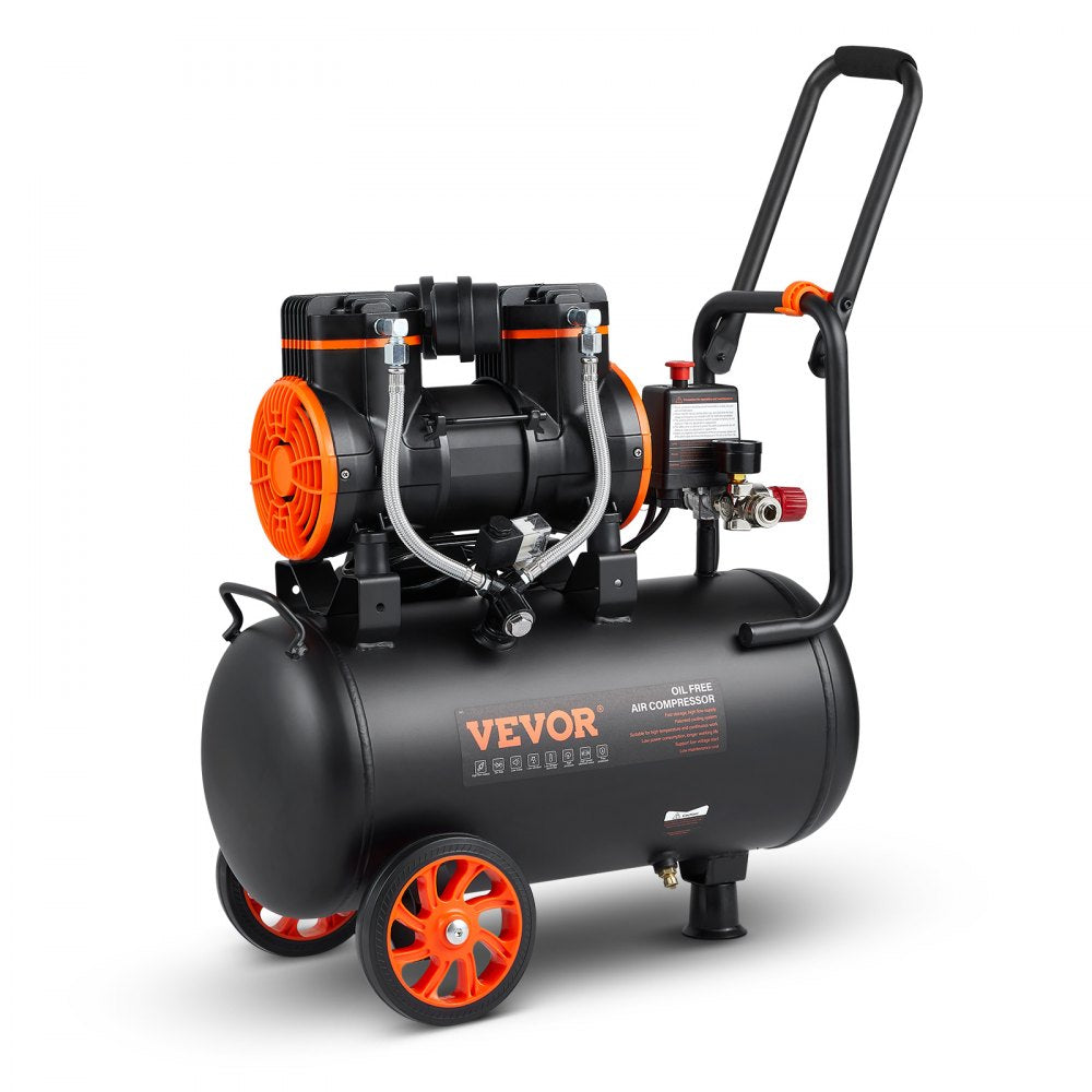 AMITOOLS Air Compressor 6.3 Gallon 1450W 3.35 CFM@ 90PSI 70 dB Ultra Quiet Oil Free