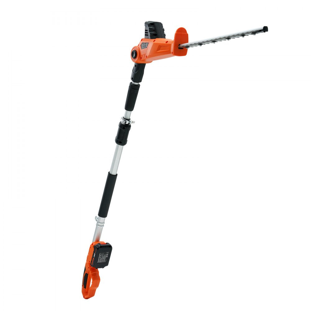 AMITOOLS 20V Cordless Hedge Trimmer, 18 inch Double-edged Steel Blade, Pole Hedge Trimmer Kit 20V Battery, Fast Charger Included, 74