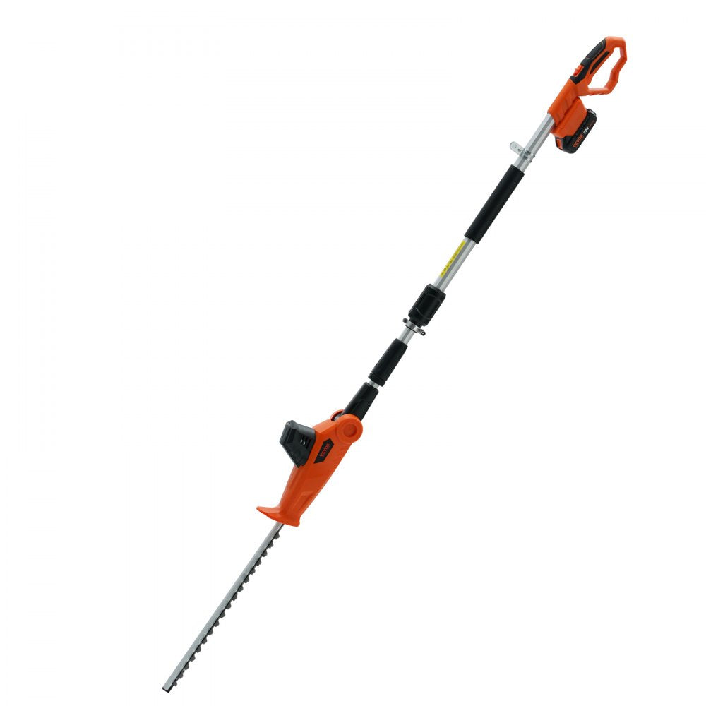 AMITOOLS 20V Cordless Hedge Trimmer, 18 inch Double-edged Steel Blade, Pole Hedge Trimmer Kit 20V Battery, Fast Charger Included, 74