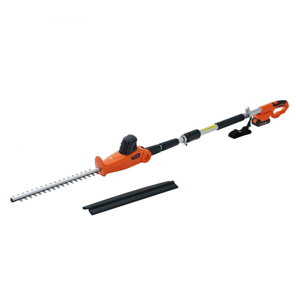 AMITOOLS 20V Cordless Hedge Trimmer, 18 inch Double-edged Steel Blade, Pole Hedge Trimmer Kit 20V Battery, Fast Charger Included, 74